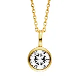 White Sense Anhänger 585 Gelbgold mit Labgrown Diamant 5,10 mm 4.51.4.2094