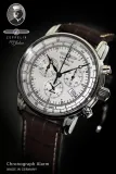 Zeppelin 100 Jahre Herrenuhr Chronograph silberfarben braun 7680-1