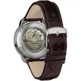 Zeppelin Automatikuhr Open Heart Serie LZ127 mit braunen Lederband 7666-5