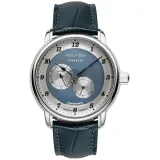 Zeppelin Automatikuhr Zifferblatt blau Lederband dunkelblau 8568-3