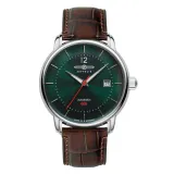 Zeppelin Herrenuhr Automatik LZ127 Bodensee mit braunem Lederband 8160-4