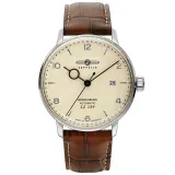 Zeppelin Herrenuhr Automatik LZ129 Hindenburg mit braunem Lederband 8062-5