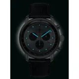 Zeppelin Herrenuhr LZ 14 Chronograph Marine Bleu mit blauem Lederband 8886-2