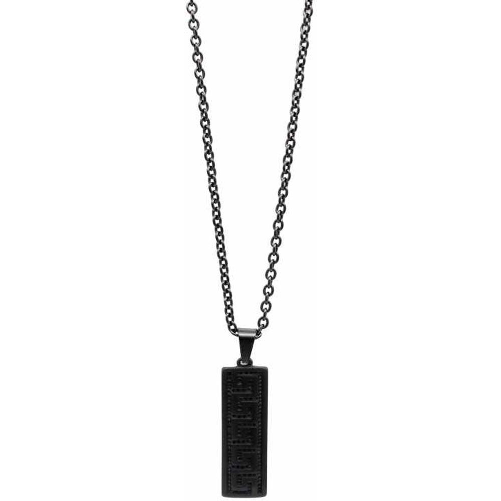 ACROSS Herren-Halskette ENDLESS Edelstahl IP schwarz