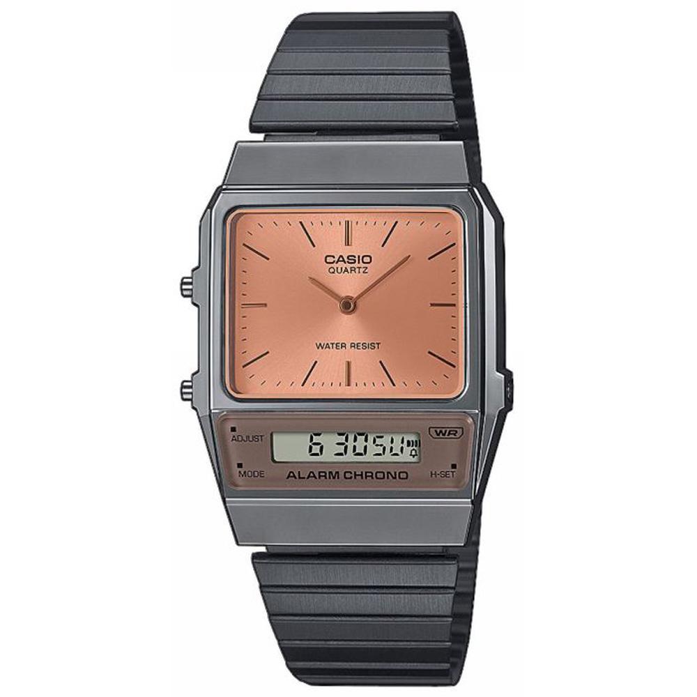 CASIO Armbanduhr analog digital grau ip beschichtet AQ-800ECGG-4AEF