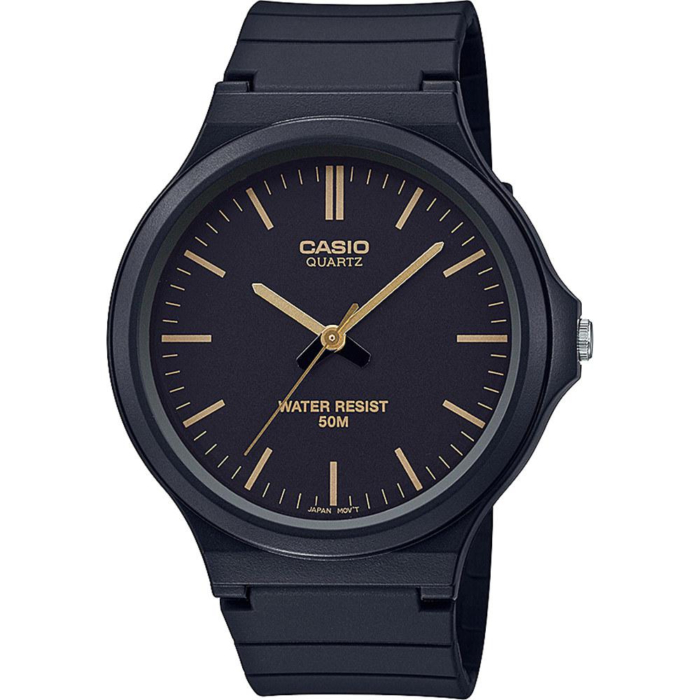 Casio Armbanduhr schwarz goldfarben aus Kunststoff MW-240-1E2VEF
