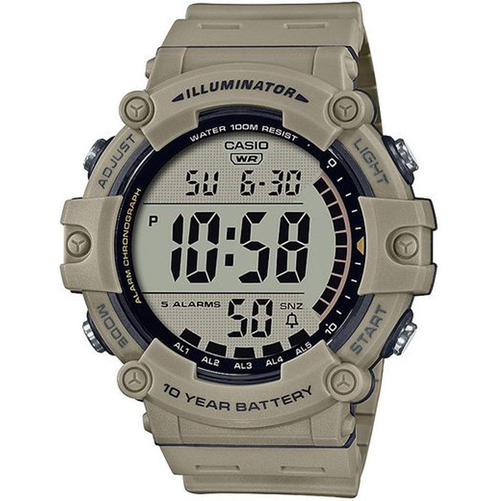 Casio Digitaluhr sportliche Armbanduhr khakifarben AE-1500WH-5AVEF