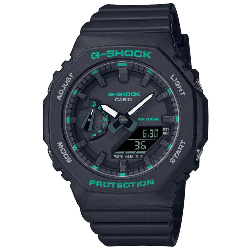 Casio G-Shock Unisexuhr analog digital black Accent Colors Uhr GMA-S2100GA-1AER