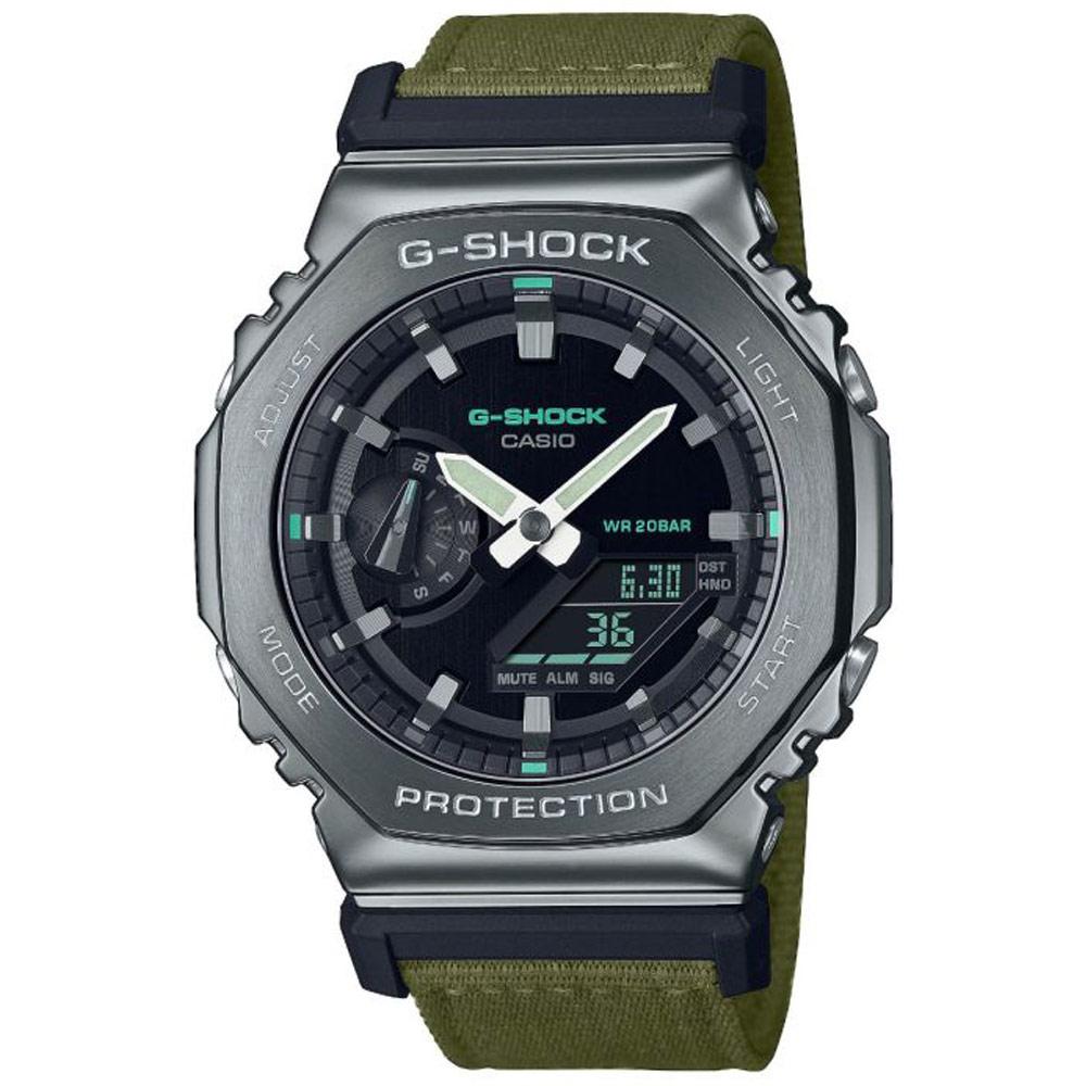 Casio G-SHOCK Utility Metal Collection Edelstahl mit Textilband GM-2100CB-3AER