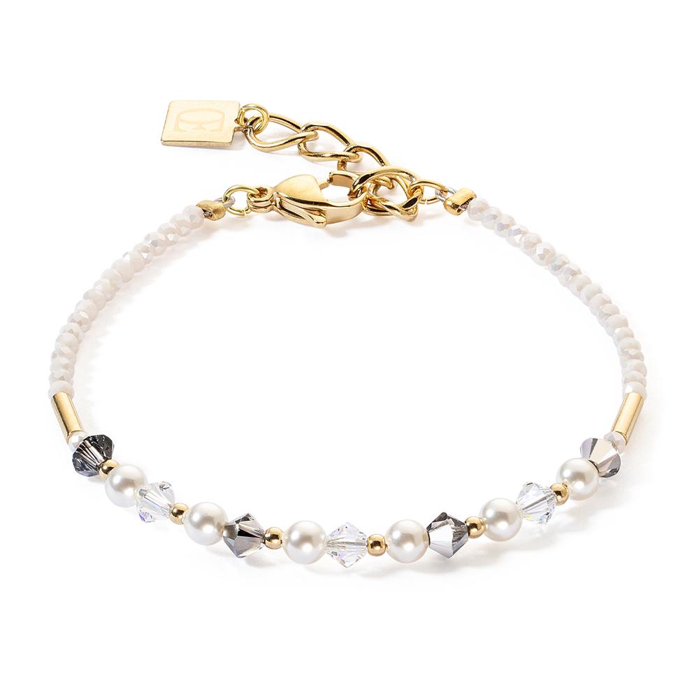 Edelstahl de Princess 6022/30-1218 Coeur Armband kristall Pearls grau Lion