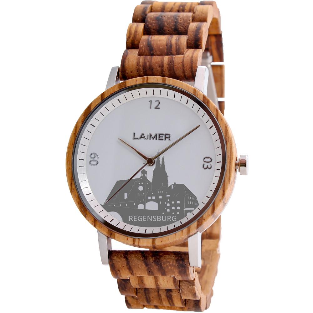 Laimer Women's Watch Wooden Watch Wengeholz Mother of Pearl Dial 0144  4260498092499 | eBay