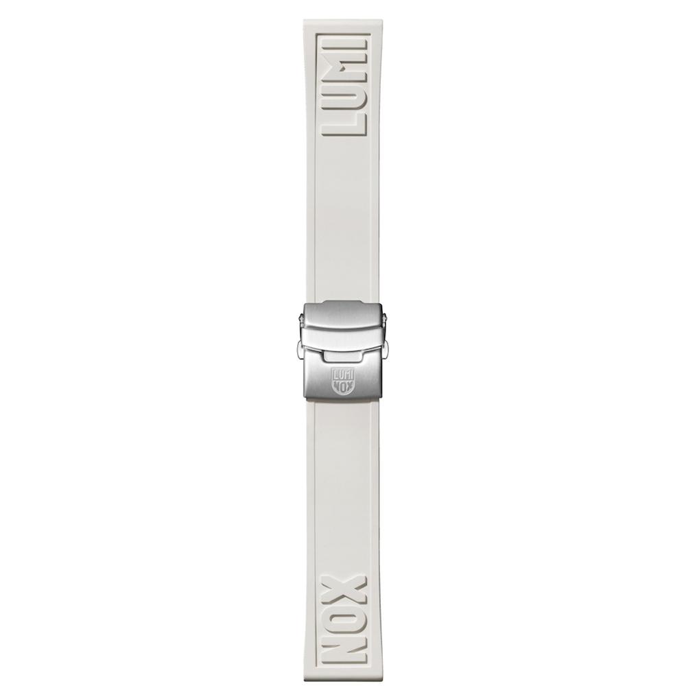 Luminox Uhrband weiss Kautschuk mit Faltschließe 24 mm FPX.2406.10Q.K