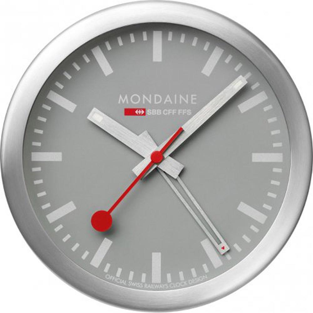 Mondaine Clocks Wecker silberfarben grau A997.MCAL.86SBV