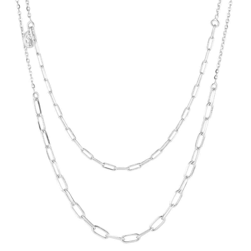 SIF JAKOBS Halskette Due Chain 925er Silber SJ-C42132-SS