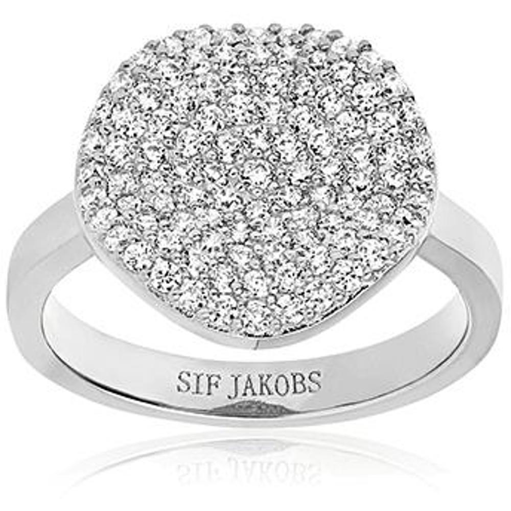 SIF JAKOBS Ring Monterosso Silber mit weißen Zirkonia Gr. 58