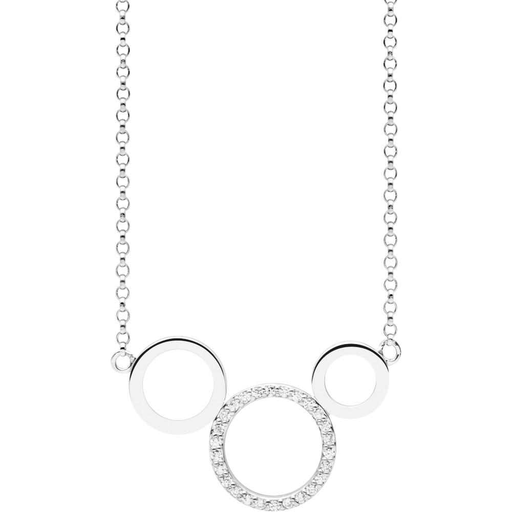 Silver Trends Halskette *Playful Circles* Zirkonia Silber 925 ST1526