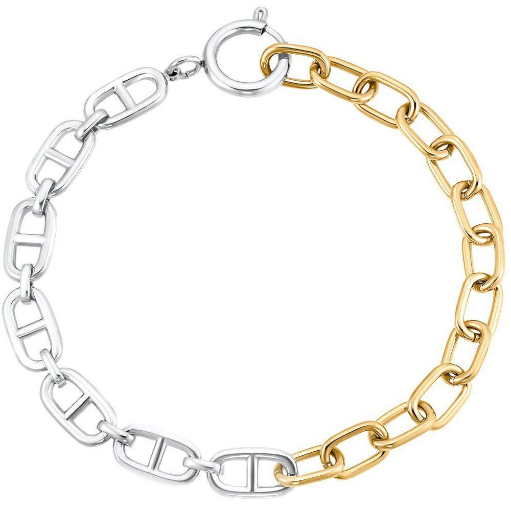 s.Oliver Armkettchen Chunky Chain Edelstahl IP gold bicolor 2031461