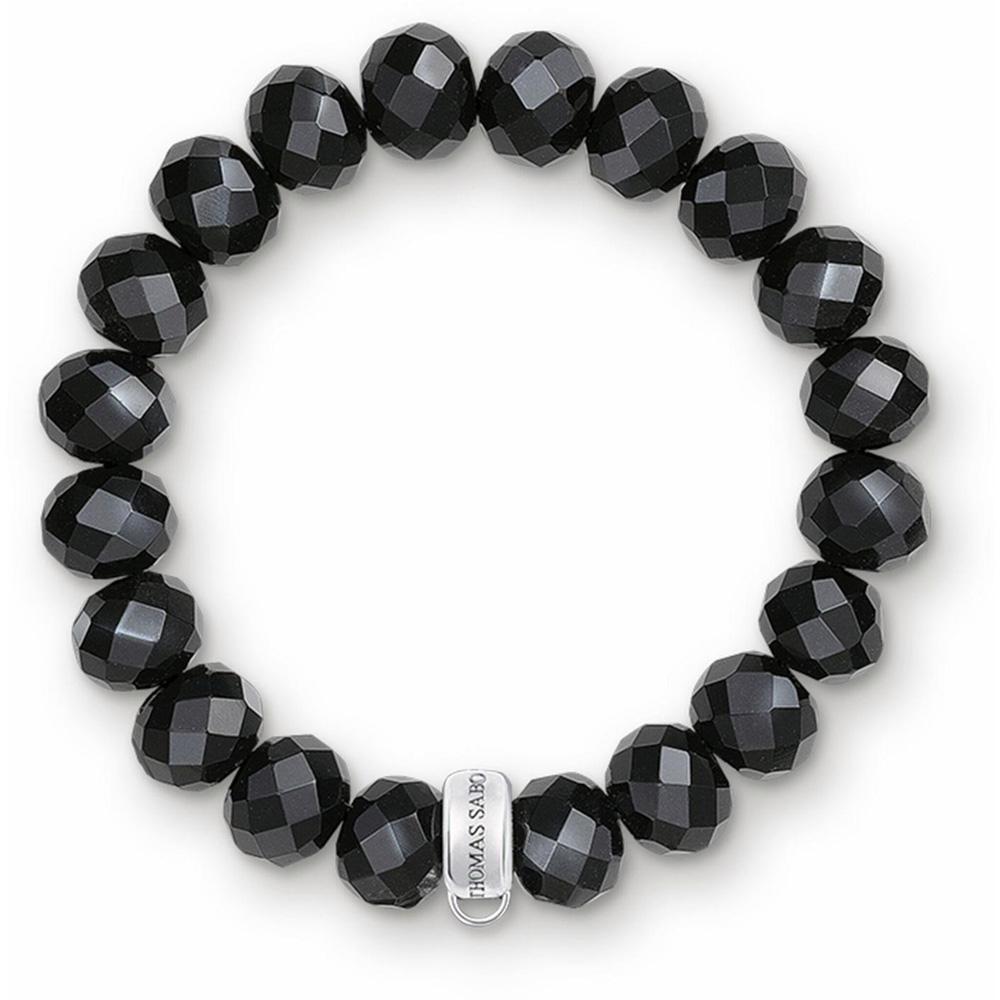 Thomas Sabo Charm Armband Obsidian schwarz X0035-023-11-M