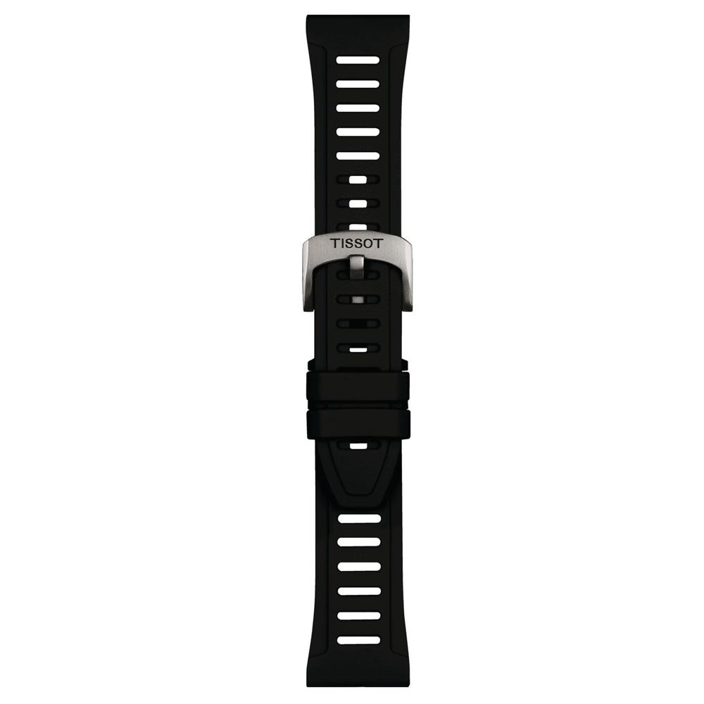 Tissot XS Silikonband schwarz mit Titan Schließe 21 mm T852.049.249