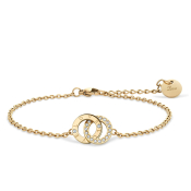 BERING Armkette Edelstahl goldfarben mit Zirkonias 654-27-180