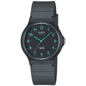 Casio Collection Armbanduhr mit Resinband schwarzgrau MQ-24B-8BEF