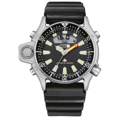 Citizen Promaster Aqualand Diver Taucheruhr mit schwarzem Urethanband JP2000-08E