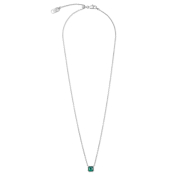 Coeur de Lion Halskette Edelstahl silberfarben Birthstone gr&uuml;n 1300/10-0500