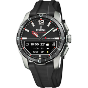Festina Connected Hybrid Smartwatch Titan schwarz Silikonband schwarz F23000/4