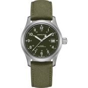 HAMILTON Herrenuhr Edelstahl mit Textilband Khaki Field Mechanical H69439363