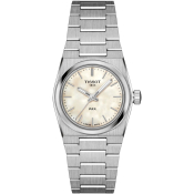 Tissot Damenuhr PRX Geh&auml;use 25 mm silberfarben mit Perlmuttzifferblatt T137.010.11.111.00