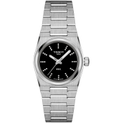 Tissot Damenuhr PRX Geh&auml;use 25 mm Zifferblatt schwarz mit Diamanten T137.010.11.056.00