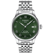 Tissot Herrenuhr Automatik Le Locle Powermatic 80 Zifferblatt gr&uuml;n T006.407.11.093.00
