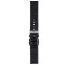 Tissot Textilband schwarz mit Lederelementen Breite 22 mm T852.046.769