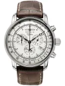 Zeppelin 100 Jahre Herrenuhr Chronograph silberfarben braun 7680-1