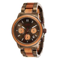 Laimer Holzuhr Herrenuhr Mikael Chronograph Apfelholz 0169