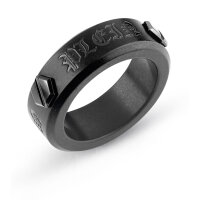Philipp Plein Herrenring Hexagon Gothic Titanium Grey...