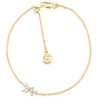 SIF JAKOBS Armband Adria TRE Silber 925 vergoldet...